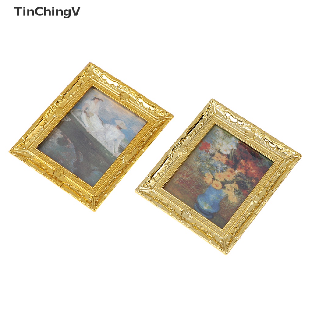 Tranh Sơn Dầu 1: 12 Dùng Trang Trí Nhà Búp Bê