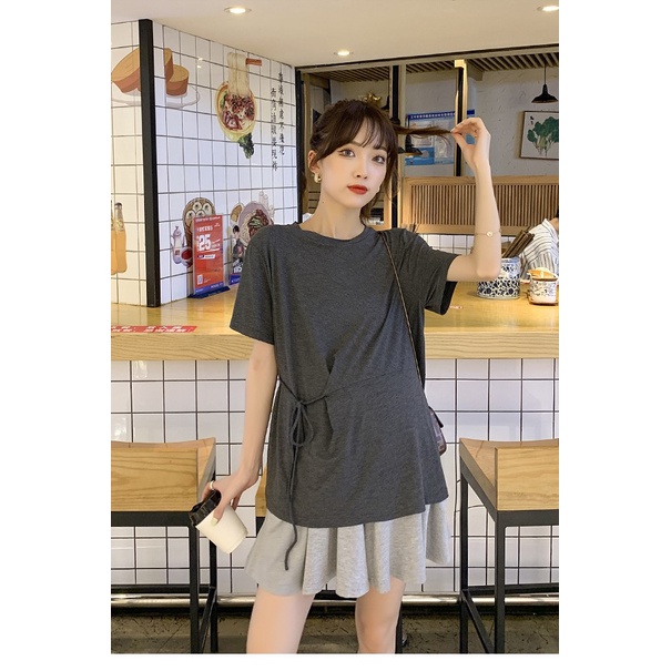 Set Áo Quần Bầu Bộ Bầu Xinh SAQ232 Chất Cotton Lạnh Siêu MÁT