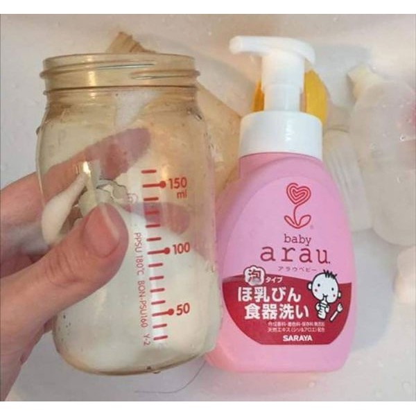 Nước rửa bình sữa Arau Baby Nhật Bản Dạng Chai/Túi 500ml