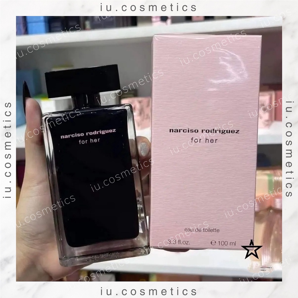 Nước hoa nữ Narciso For Her Eau de Toilette EDT màu đen 100ml - dầu thơm nữ tính gợi cảm và quyến rũ - iu.cosmetics