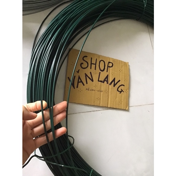5 mét dây thép bọc nhựa xanh không rỉ 3li