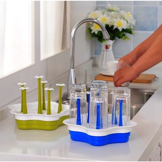 Khay úp ly hình hoa siêu đẹp,6 nhánh úp KT945