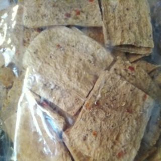 Com bo 2 gói khô sườn chay (khô tiêu 500gr/gói)