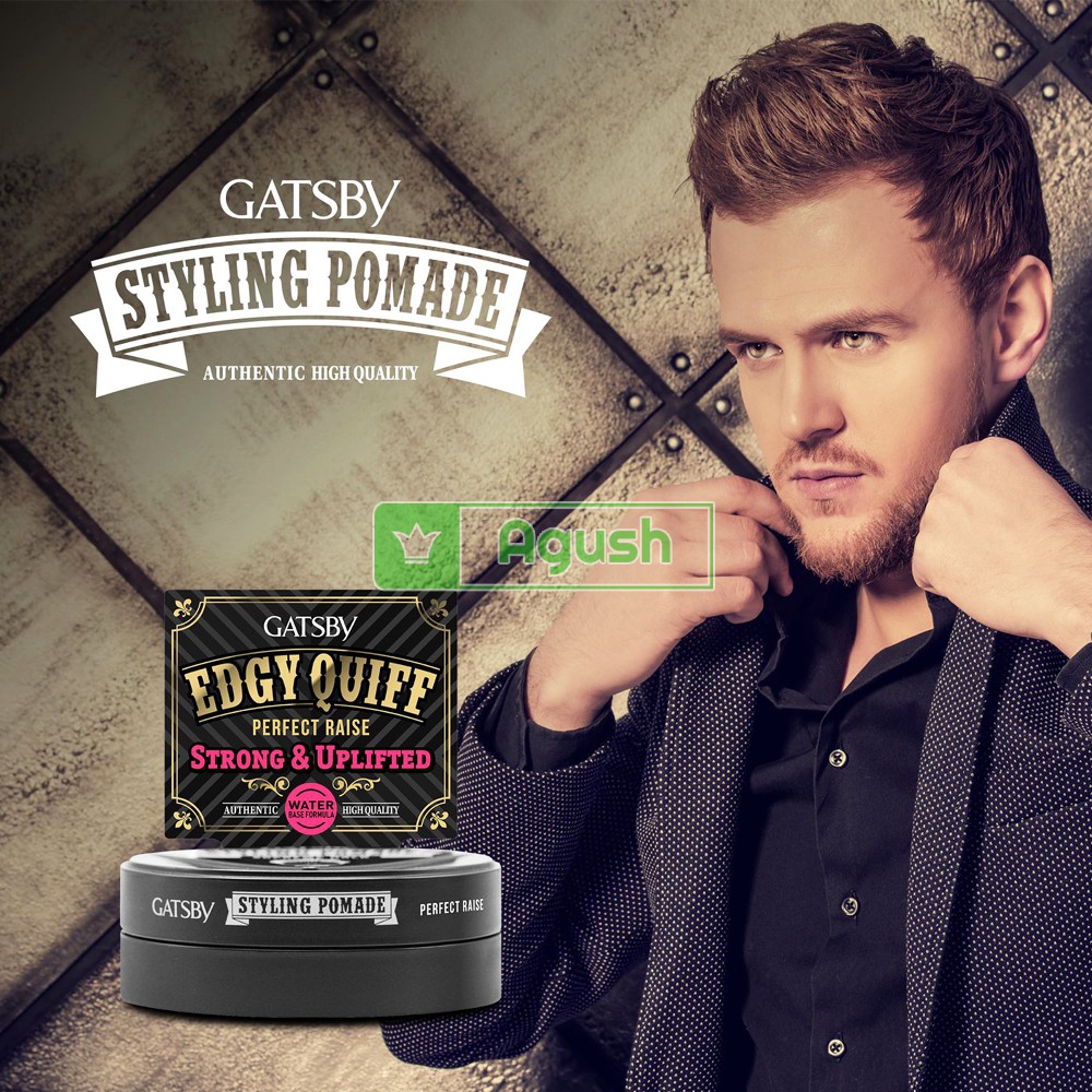 Keo vuốt tóc giữ nếp tạo kiểu định hình tóc nam Gatsby Styling Pomade Perfect Raise 75g gốc nước bóng chính hãng giá rẻ