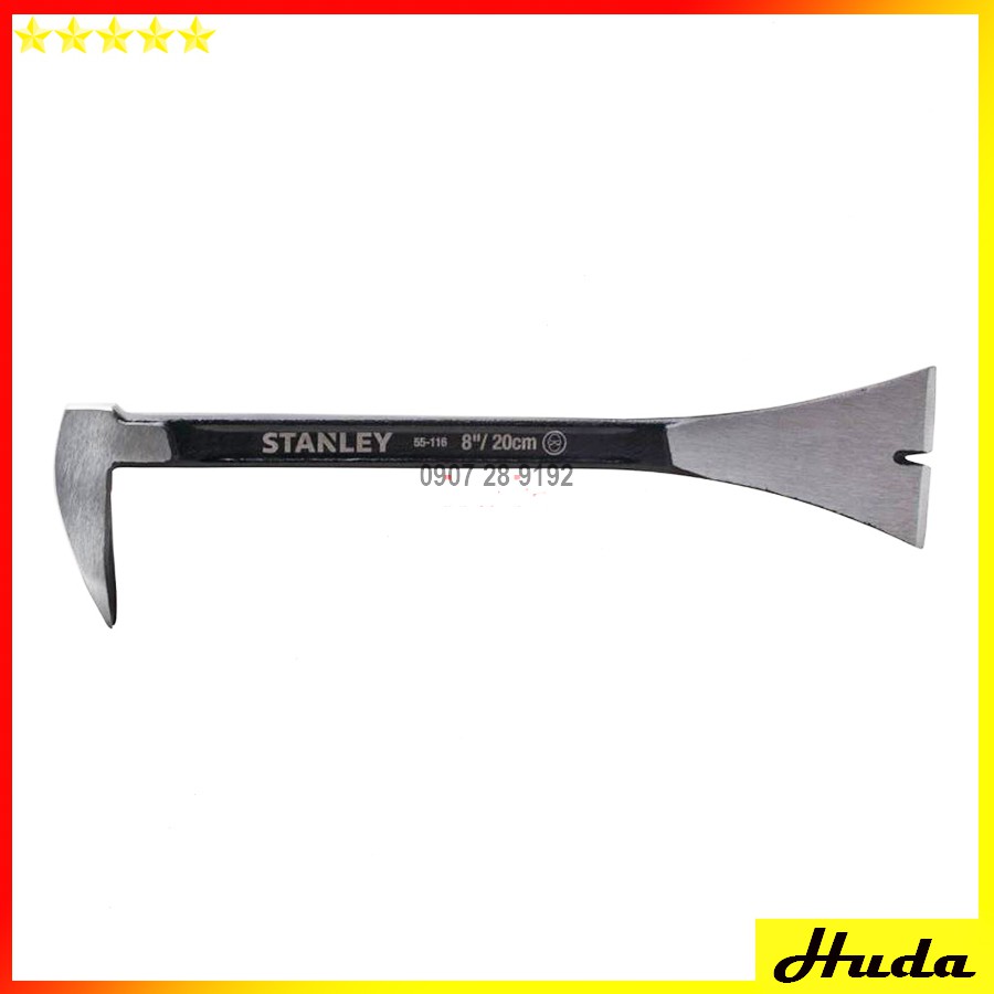 Xà ben nhổ đinh Stanley 8&quot; (BLACK FINISH) 55-116 - Xà beng Stanley
