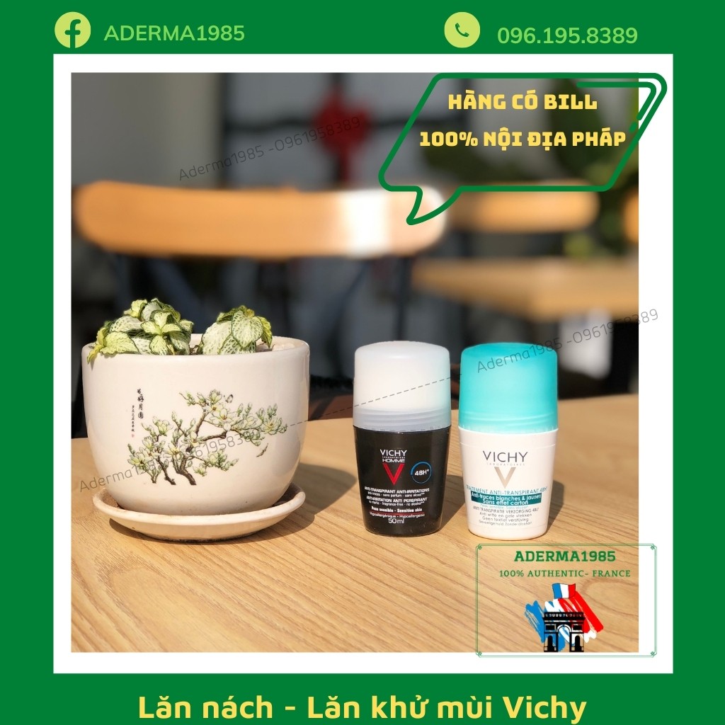 Lăn nách Vichy- Lăn khủ mùi vichy giúp da thông thoáng, thơm tho, ai dùng cũng mê cũng thích, hàng chuẩn nội địa P