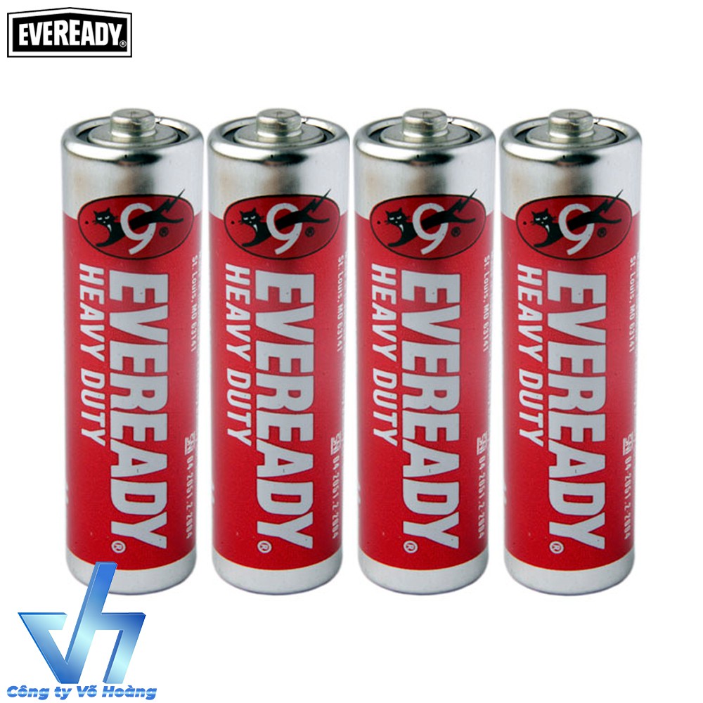 Bộ 4 pin AA Eveready Heavy Duty (Đỏ)