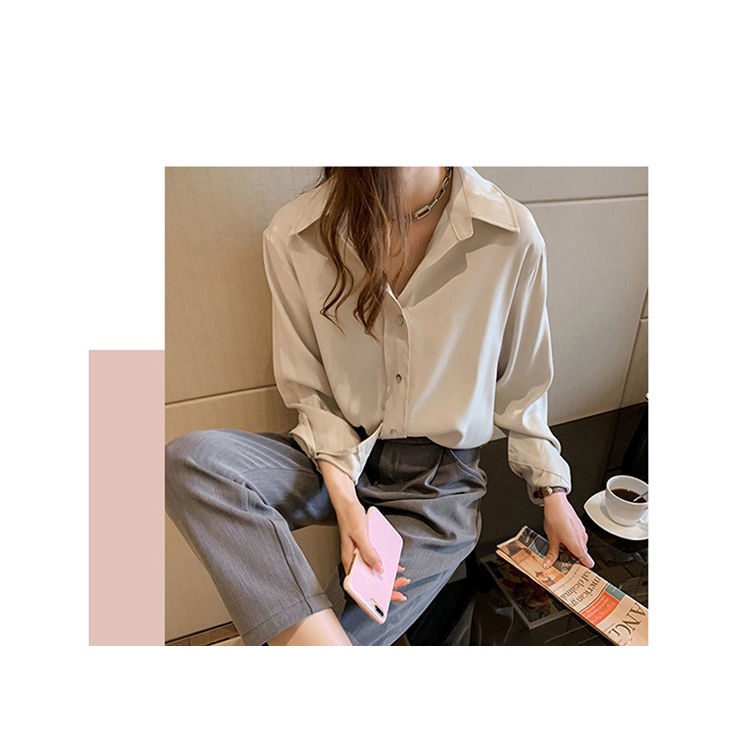 Áo Sơ Mi Dài Tay Dáng Rộng Thiết Kế Mới Thời Trang Mùa Xuân Dành Cho Nữ 2022