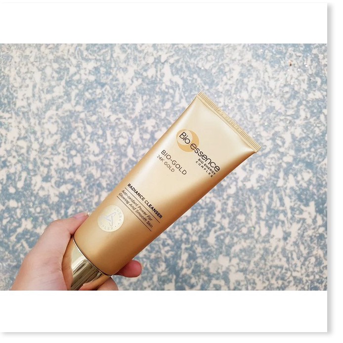 [Mã giảm giá] Sữa Rửa Mặt Ngừa Lão Hóa Chiết Xuất Vàng 24K Bio-essence Bio-Gold Radiance Cleanser 100g