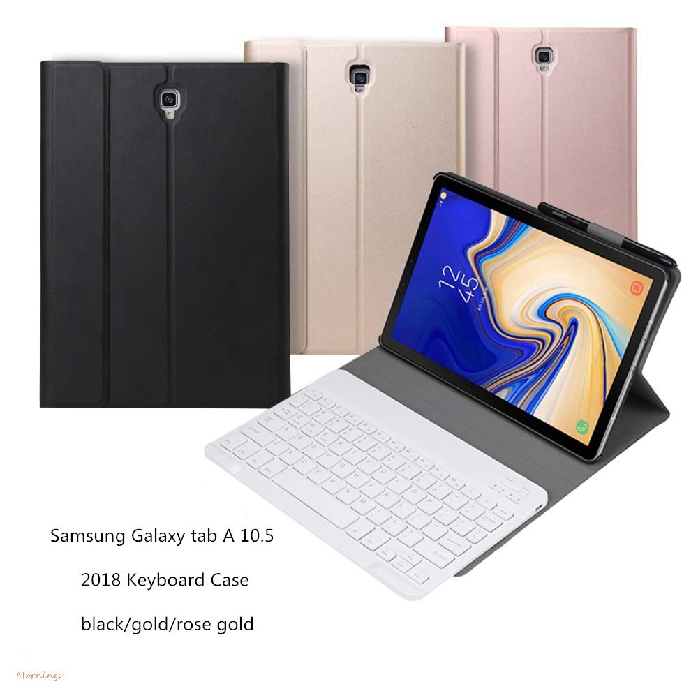 Bao da máy tính bảng tích hợp bàn phím chất lượng cao cho Samsung Galaxy tab A 10.5 2018 kèm cáp sạc