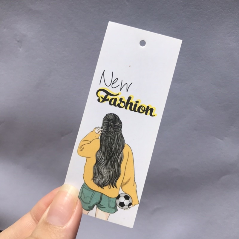 NHÃN MÁC TAG QUẦN ÁO giúp nâng cao thương hiệu quần áo - Giấy bìa cứng cán màng sang trọng 100 cái mẫu 14