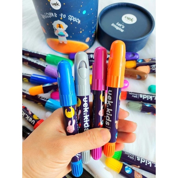 bút sáp màu UEK chính hãng màu thực phẩm không lem tay