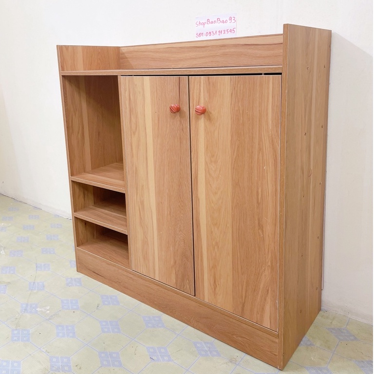 Tủ giày gỗ thông minh hiện đại kệ giày kệ gỗ chất liệu MDF cao cấp chống nước 80x80x30cm