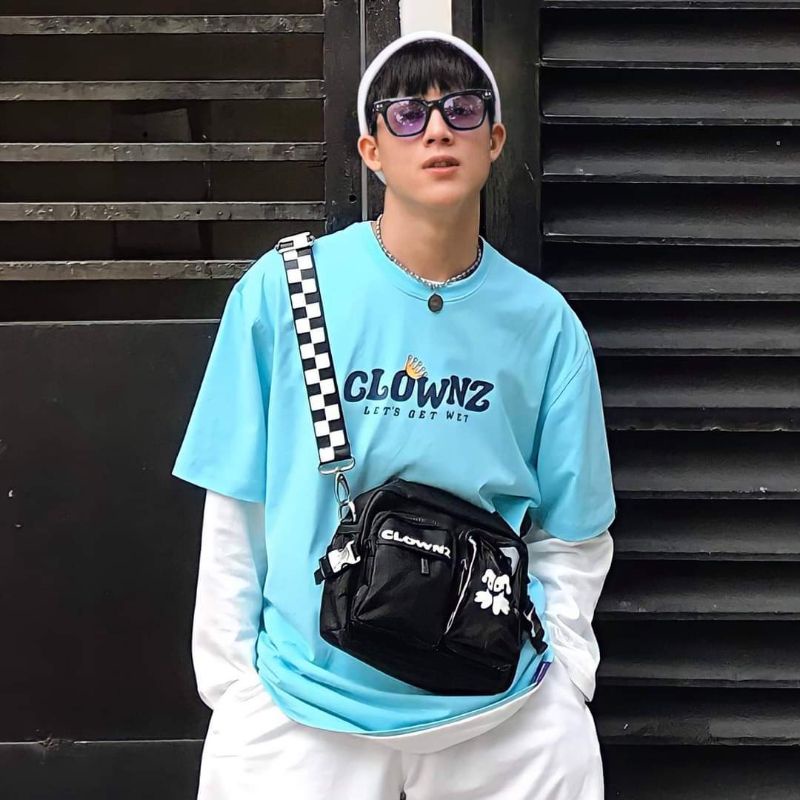 Túi đeo chéo local brand ClownZ Satchel New Logo vải canvas nam nữ thời trang hàn quốc