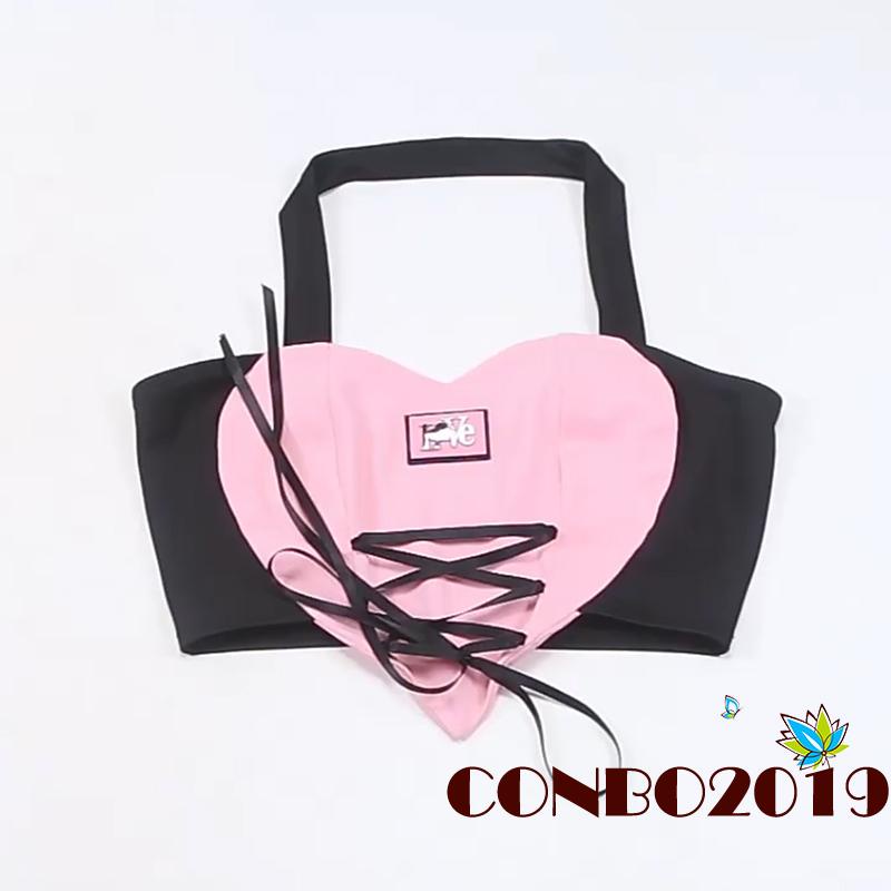 Áo Croptop Sát Nách Hoạ Tiết Chữ In Thời Trang Mùa Hè Cho Phái Nữ