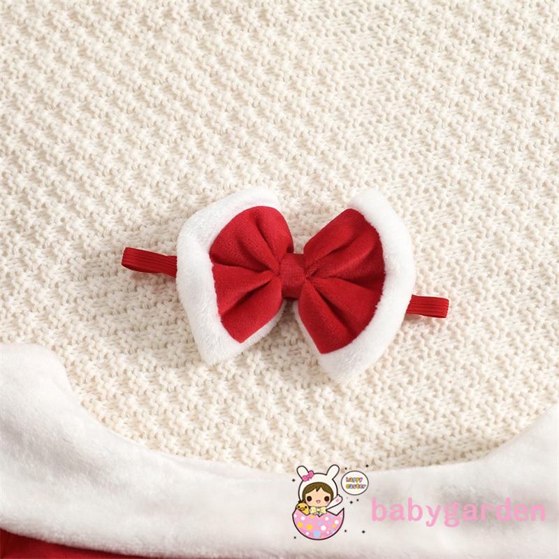 Set Đầm Xoè + Băng Đô Phong Cách Giáng Sinh Dễ Thương Cho Bé Gái 1-7 Tuổi