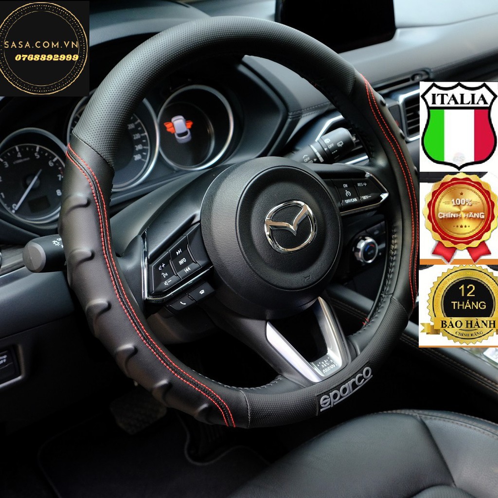 Bọc vô lăng Sparco Italia cao cấp - Cam Kết Chính Hãng - Vừa tất cả xe 4 đến 7 chỗ bao gồm cả SUV và Mini SUV Sasa shop