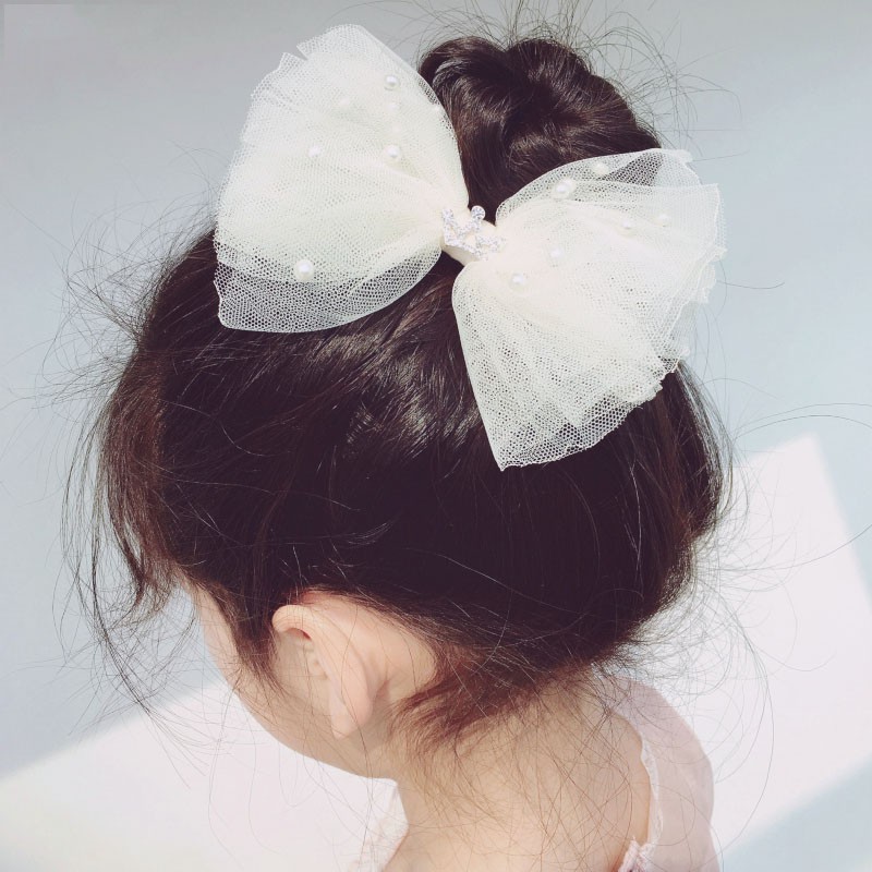 Kẹp Tóc Hình Nơ Phong Cách Hàn Quốc Cho Bé Gái