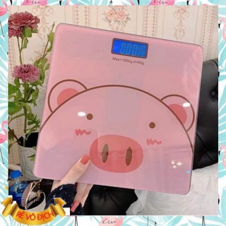 Cân sức khỏe điện tử hình con lợn kèm pin
