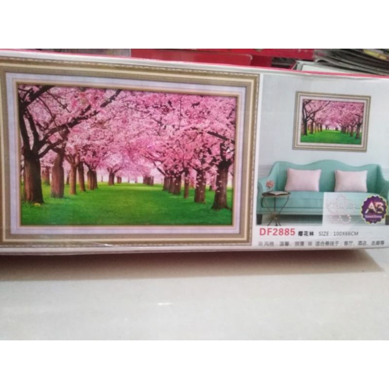 tranh đính đá phong cảnh df2885