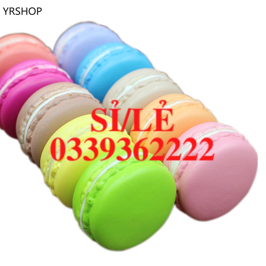 3 Đồ Chơi Bóp Tay Hình Bánh Macaron Dễ Thương Giúp Giảm Căng Thẳng