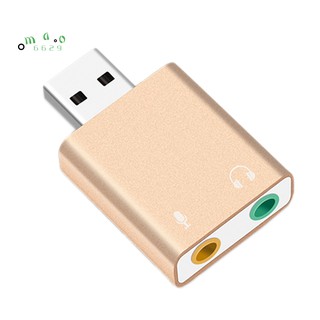7.1 External Usb To Jack 3.5Mm Headphone Adapter Stereo Audio Mic Sound Card For Pc Computer Laptop