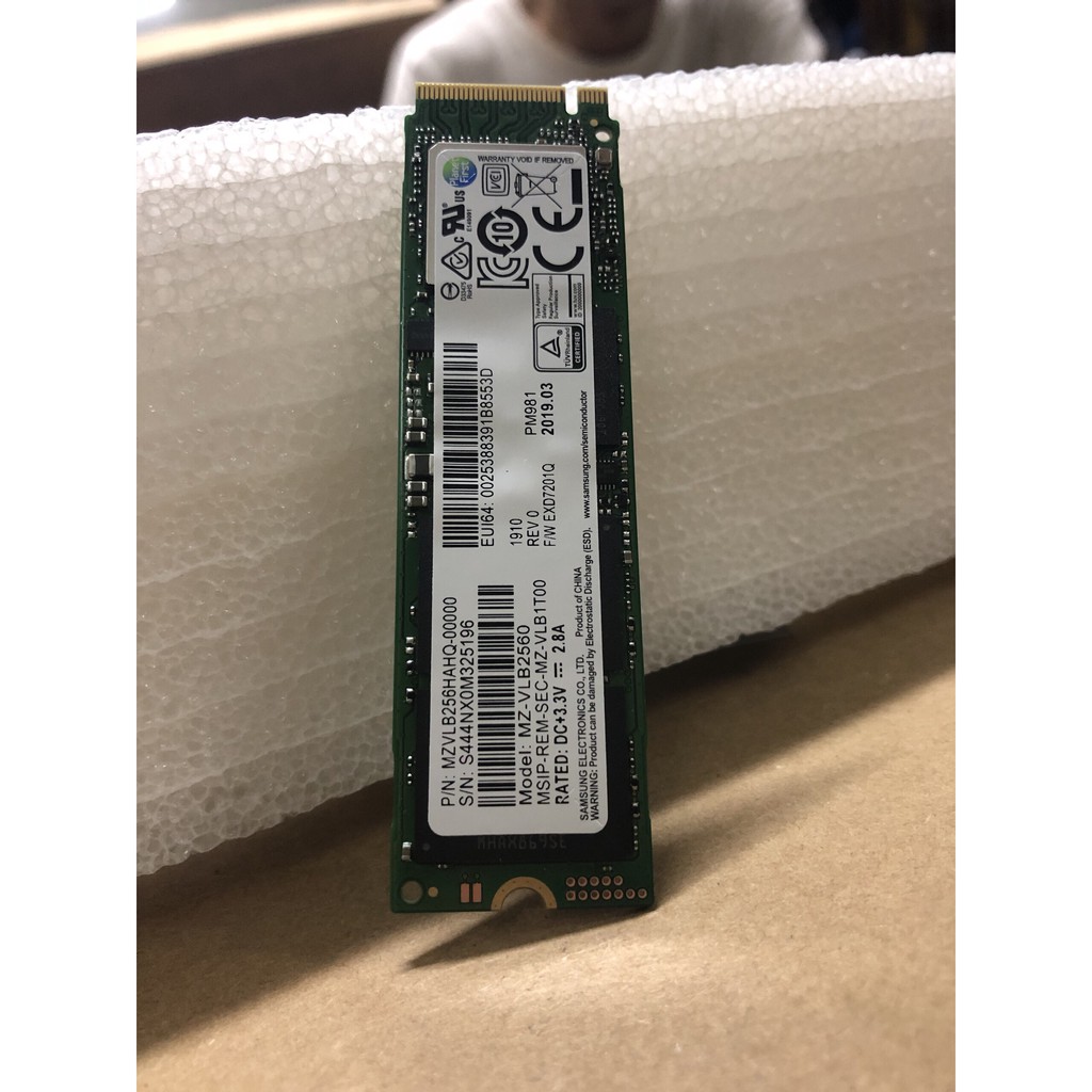 Ổ Cứng SSD M2-PCIe 256GB Samsung PM981/P981A NVMe 2280