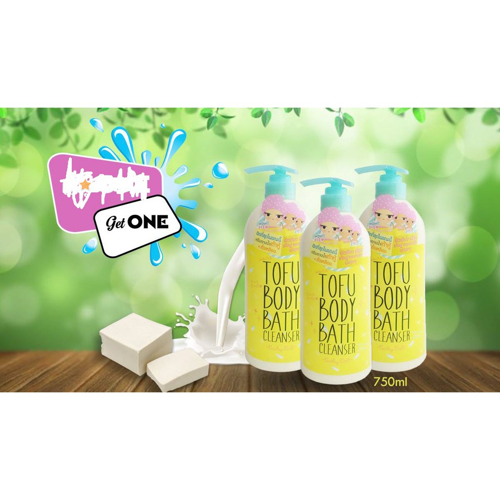[ Auth Thái ] Sữa Tắm Trắng Da Đậu Hũ Cathy Doll Tofu Body Bath Cleanser (750ml)