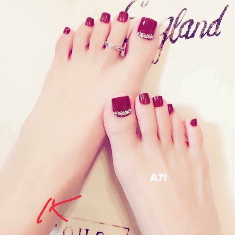 Móng chân giả 24 móng kèm keo