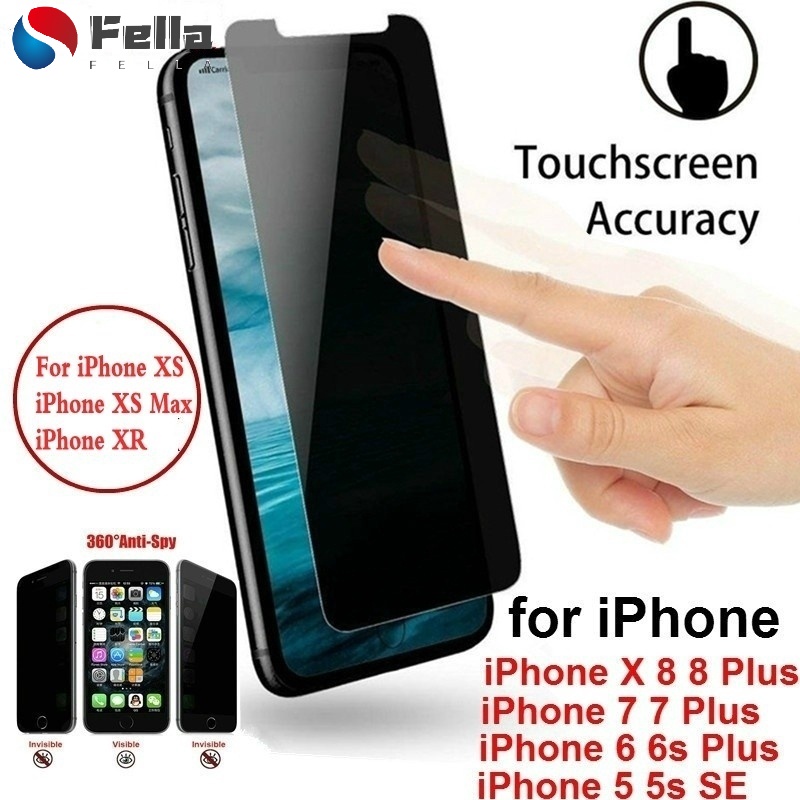 Kính Cường Lực Bảo Vệ Màn Hình Chống Nhìn Trộm Cho iPhone 7 / 6 / 6S / 8 Plus / X / XS / XR / 11 Pro Max