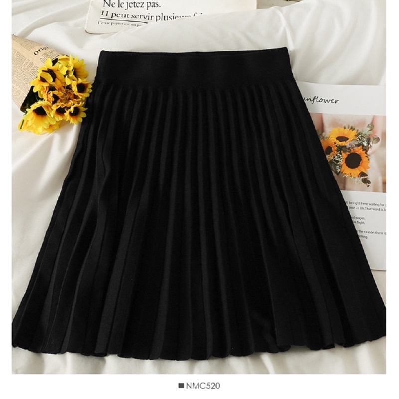 Miko skirt - Chân váy len 3 màu be,trắng, đen
