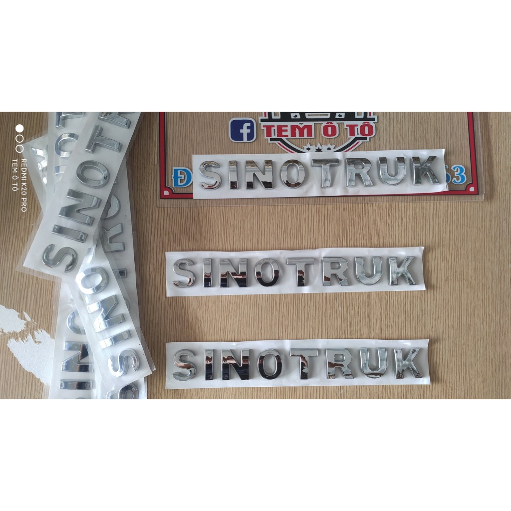 Chữ Sinotruck mạ crom giành cho howo