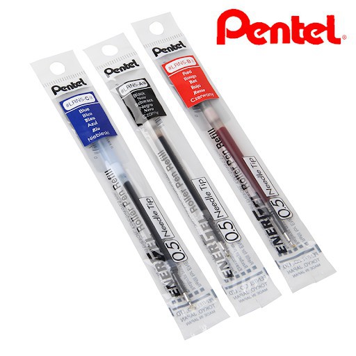 Combo 12 chiếc Ruột  Bút Ký Pentel Liquid Gel Ink Xanh/ Đỏ/ Đen CHÍNH HÃNG