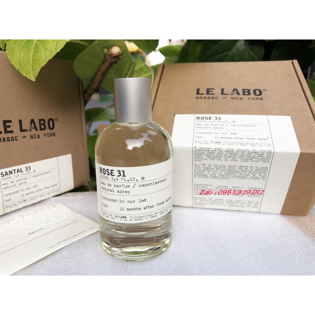 [Mẫu thử]Nước Hoa Le Labo Rose 31
