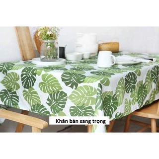 Khăn trải bàn vintage vải canvas phối ren (nhiều mẫu)