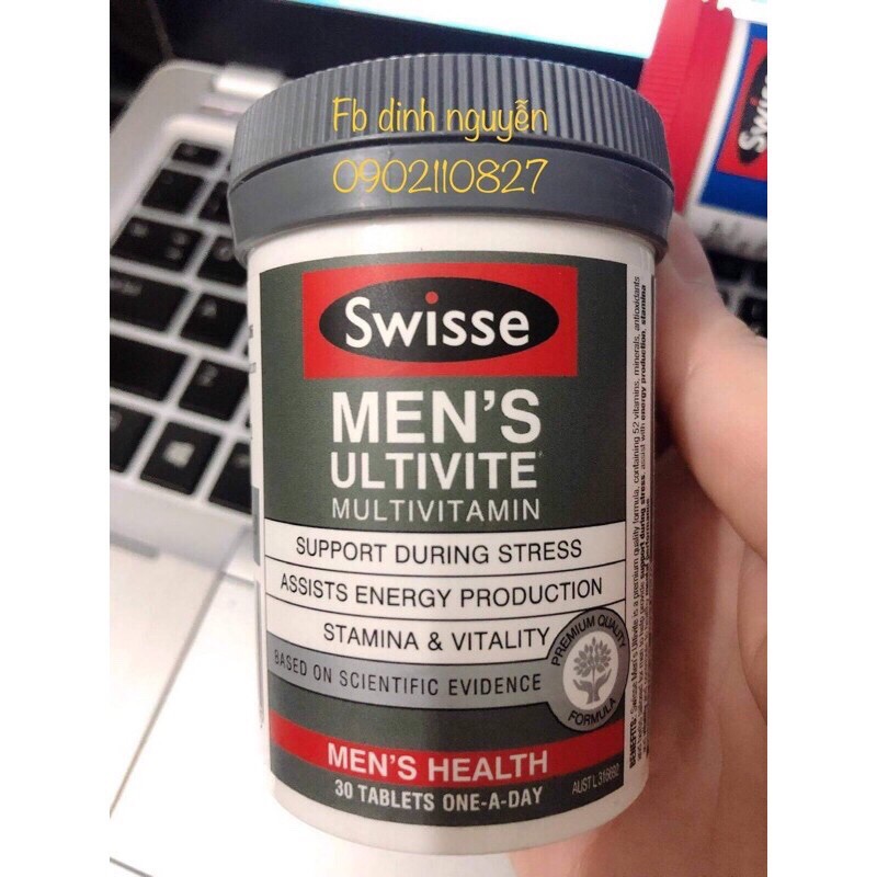 Vitamin tổng hợp Swisse Men's/Women's Ultivite Multivitamin
