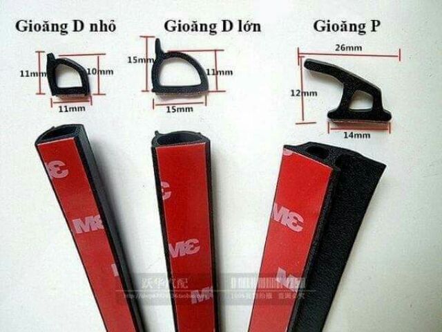 Trọn bộ gioăng chống ồn cho xe ô tô 4 chỗ,5 chỗ và 7 chỗ