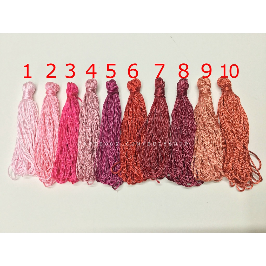 Dây cotton thắt vòng 1mm nguyên liệu thủ công]