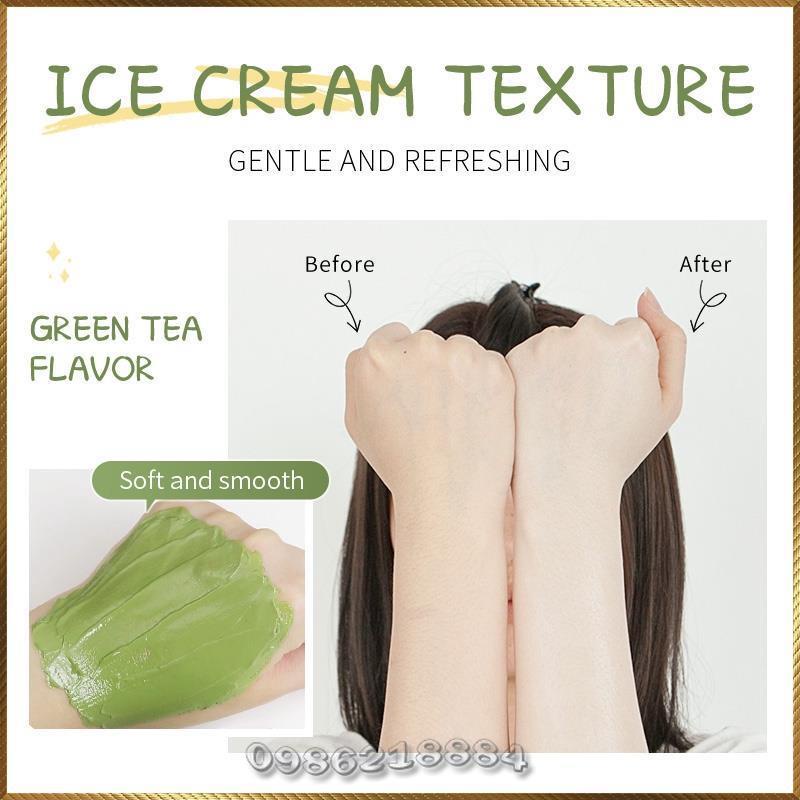 Mặt nạ đất sét tinh chất trà xanh Fenyi Mud Mask Green Tea giảm mụn kiềm dầu dưỡng trắng FMM6