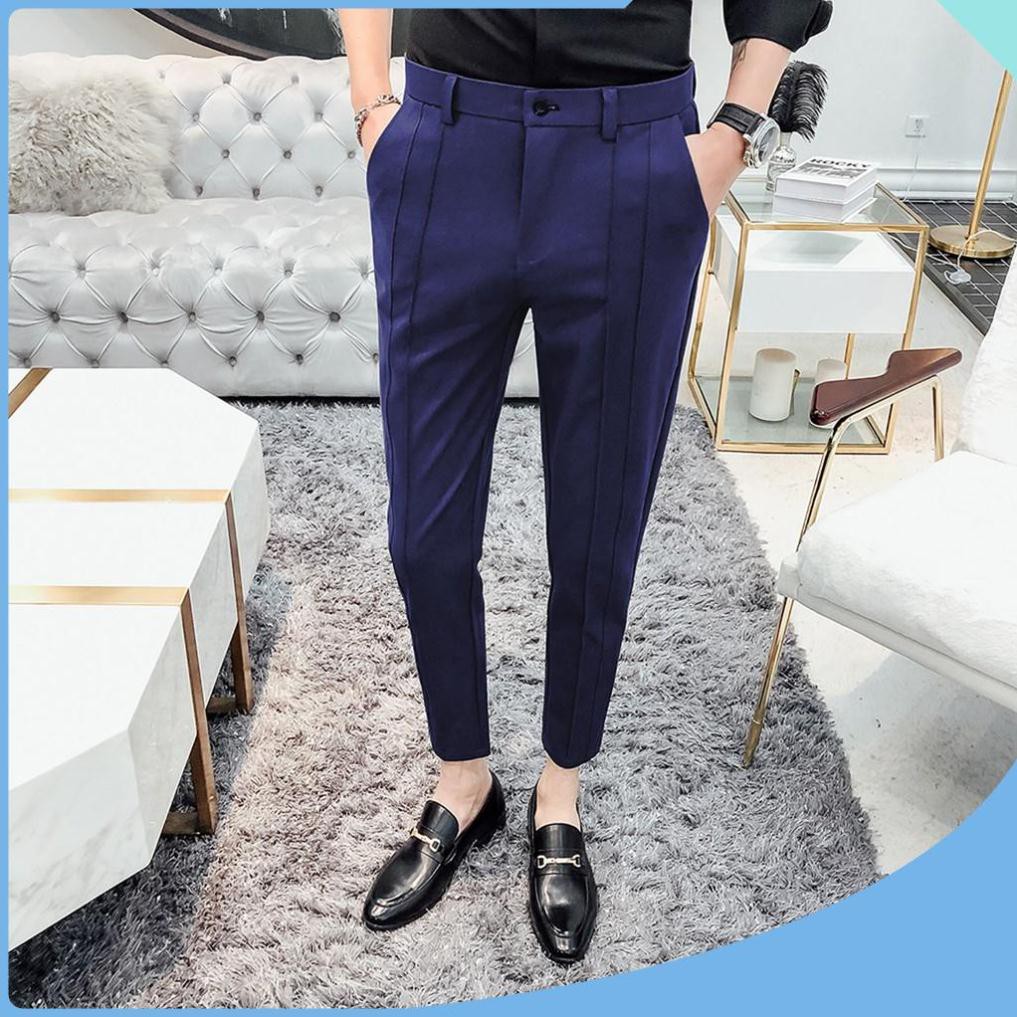 Quần tây - Quần âu nam cao cấp - Dáng côn trẻ đẹp, tôn dáng người mặc, chất vải tuyxi mềm mịn, co giãn | BigBuy360 - bigbuy360.vn