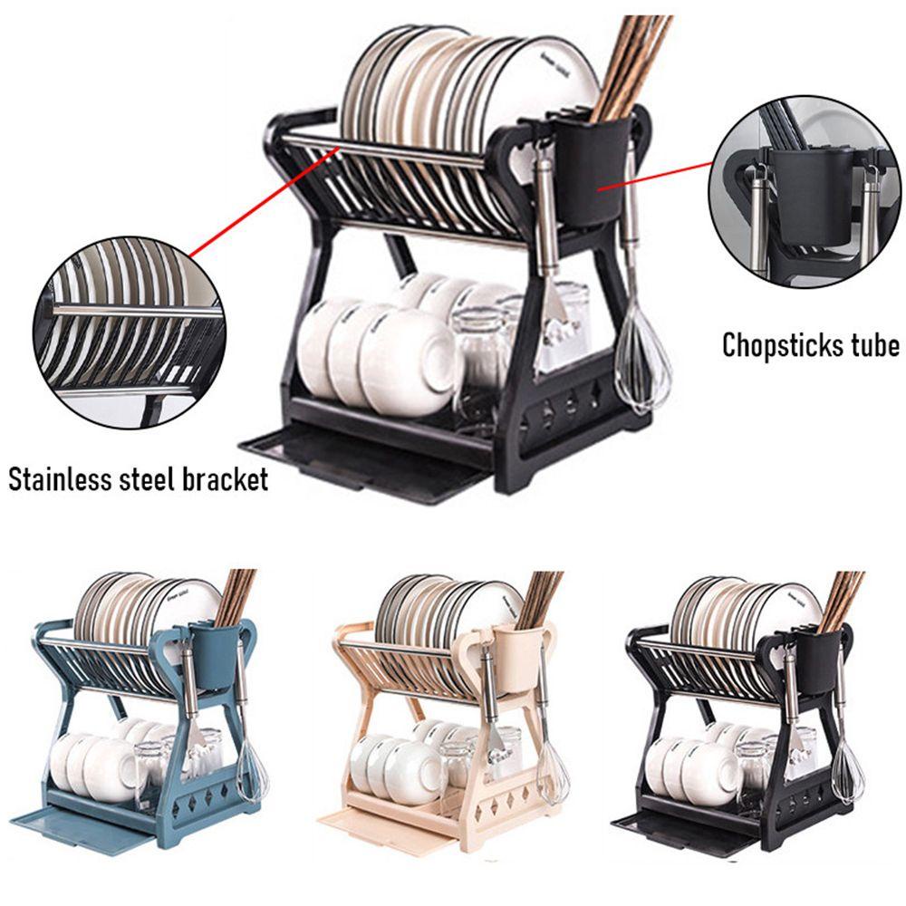 SUENIN Dish Drying Rack Multi-function Kitchen Tools Tableware Holder Filter Rack