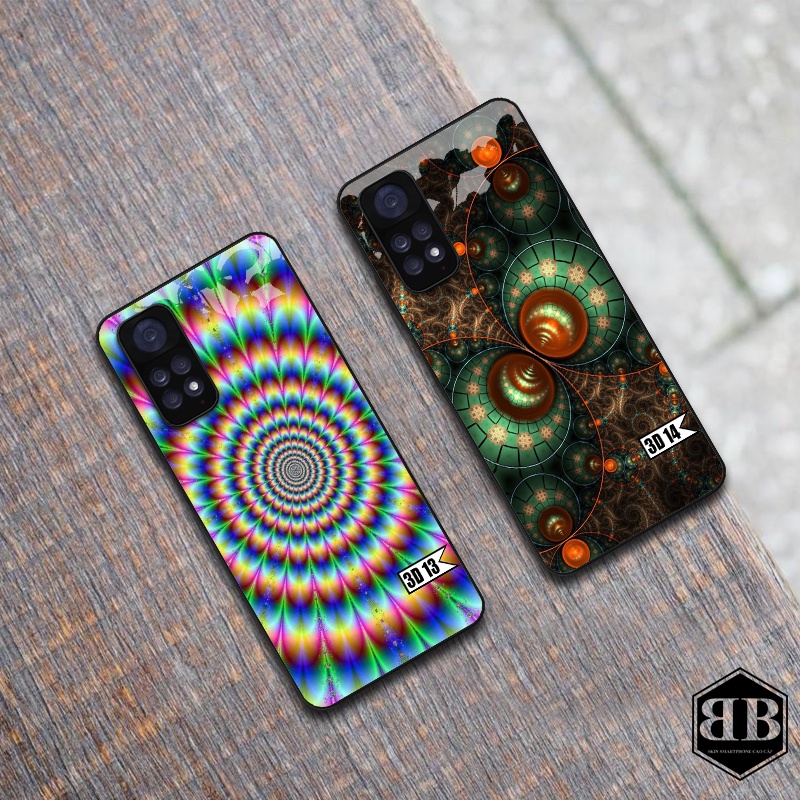 Ốp lưng kính cường lực kute dành cho Xiaomi Redmi Note 11 4G / Redmi Note 11S