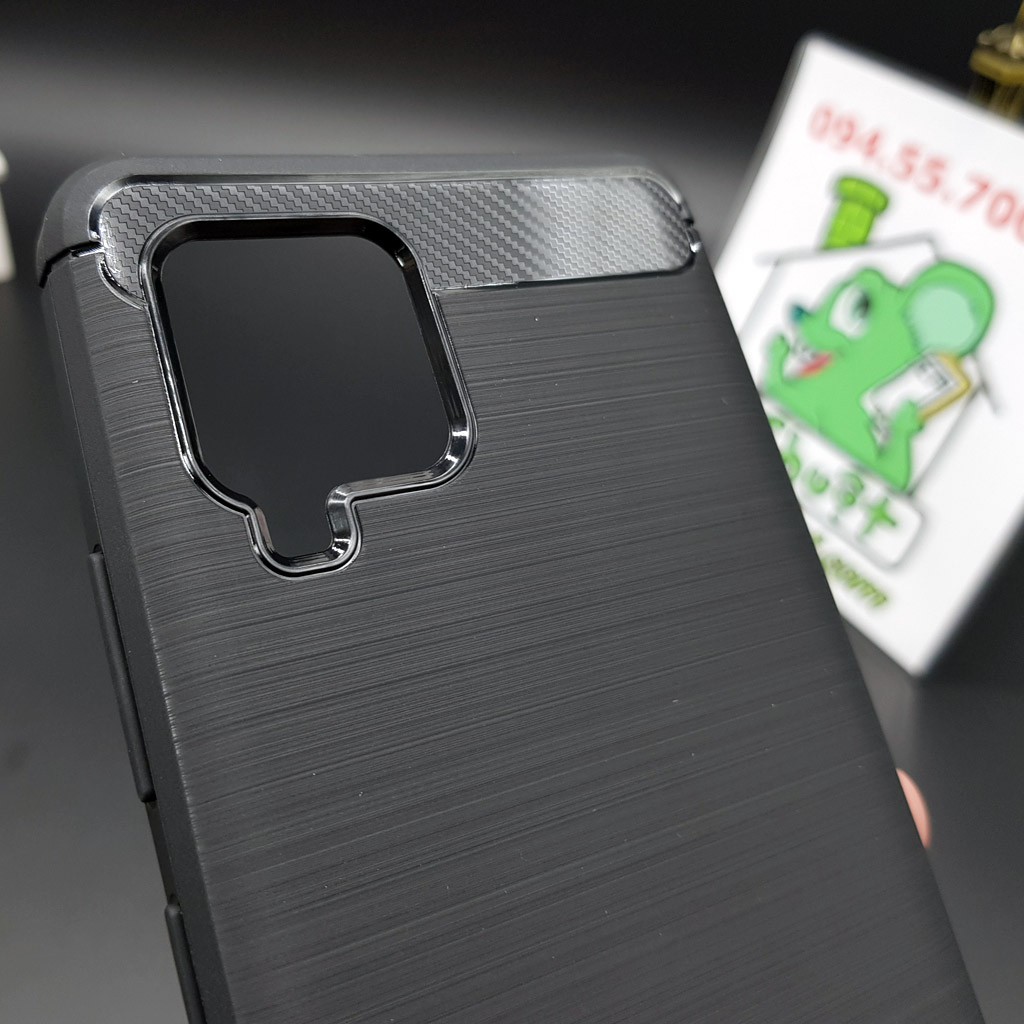 [Ảnh Thật] Ốp Lưng Samsung A42 5G Dẻo Carbon Phay Xước Chống Sốc