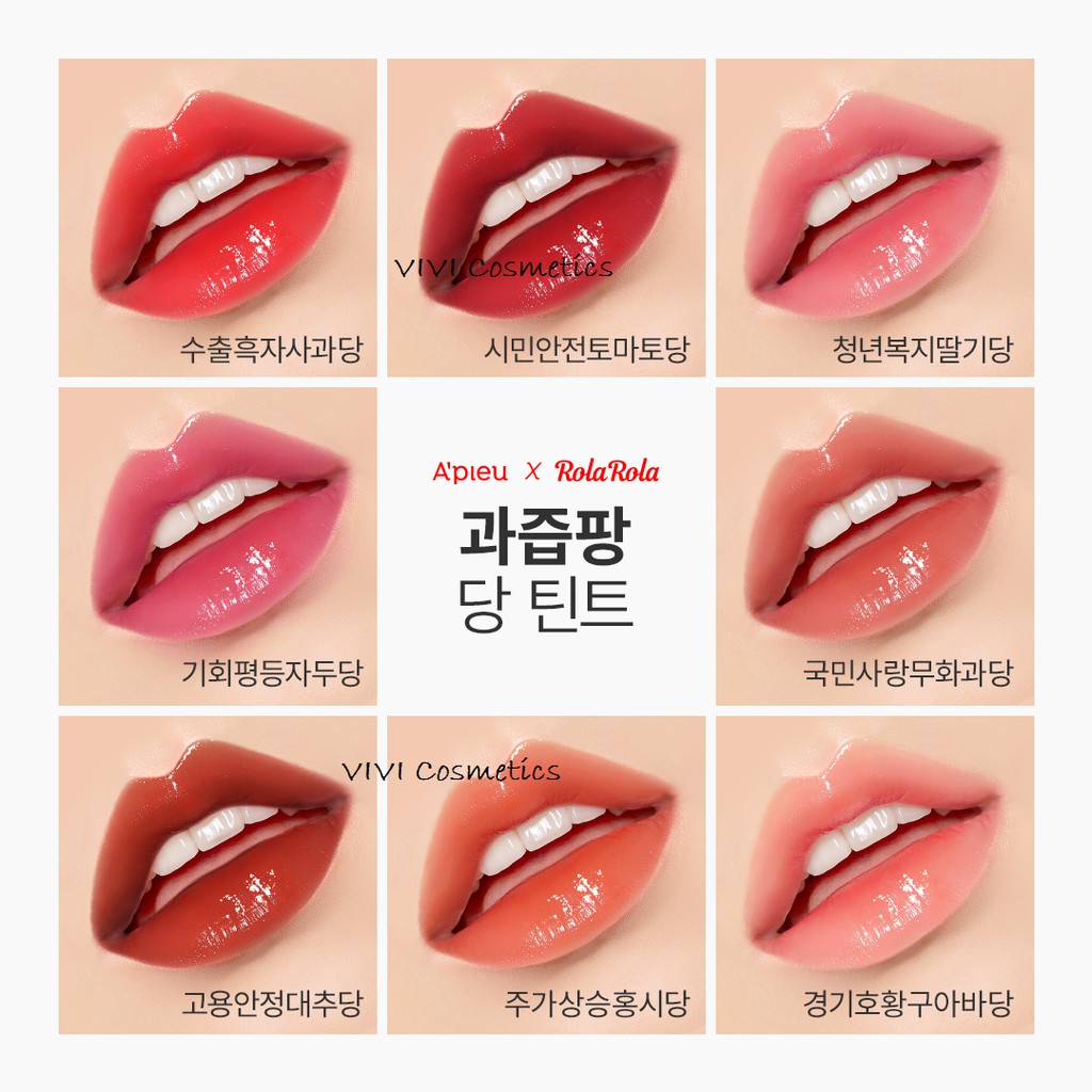 [HÀNG SĂN SALE 80%]Son Apieu juicy Pang Suger Tint_phiên bản giới hạn Rola Rola