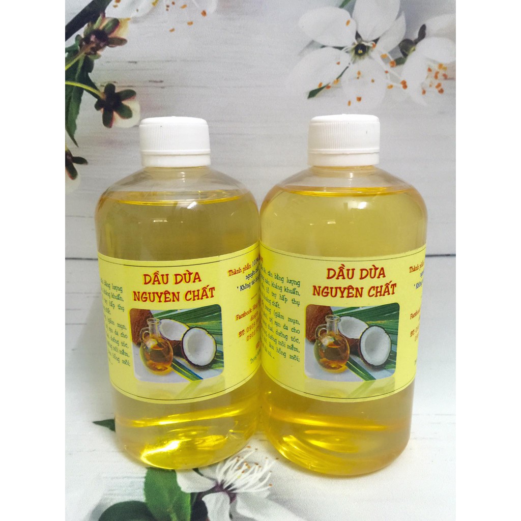 Dầu Dừa Nhà Nấu Nguyên Chất Handmade 500ml