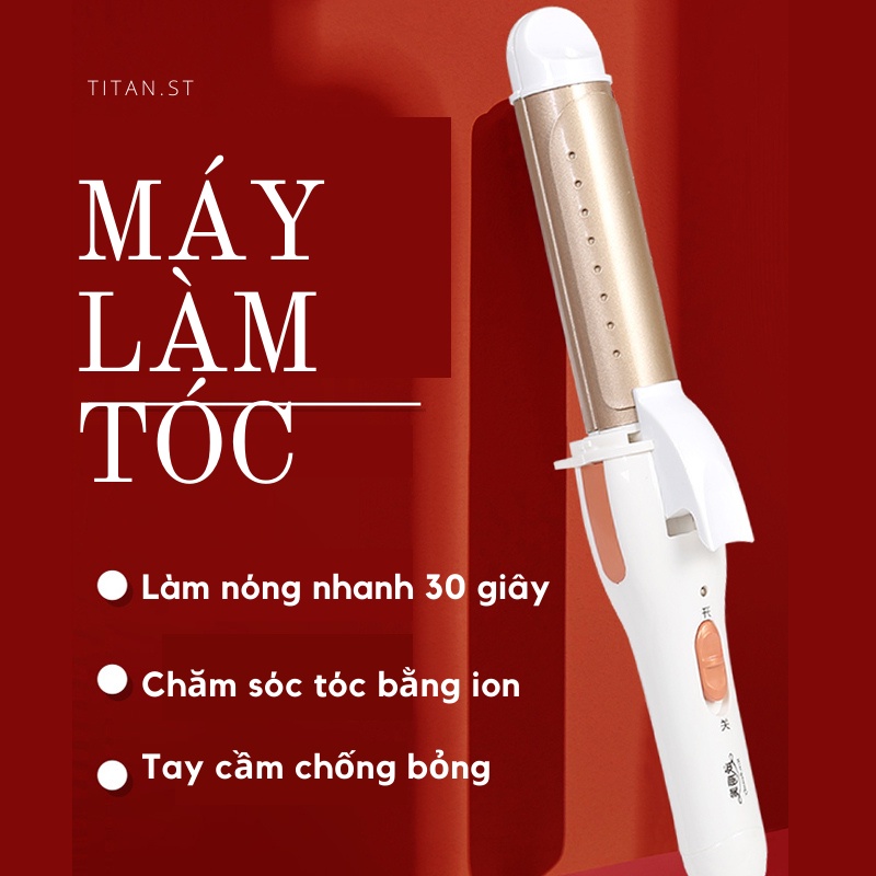 Máy Làm Tóc Máy Uốn Tóc Mini Tạo Kiểu Đa Năng Siêu Bền Nhỏ Gọn Dành Cho Nữ TITAN STORE