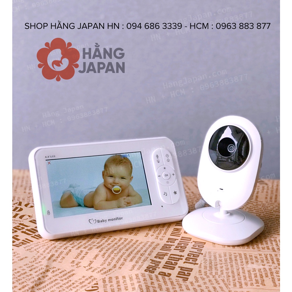 Máy báo khóc, theo dõi bé Baby Monitor Pro 2021 Corky baby MBK801/MBK601/MBK03