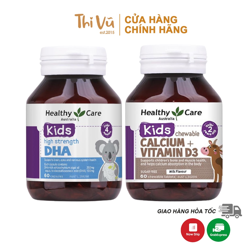 Viên uống DHA, Milk Calcium Healthy Care 60 viên - Thi Vũ