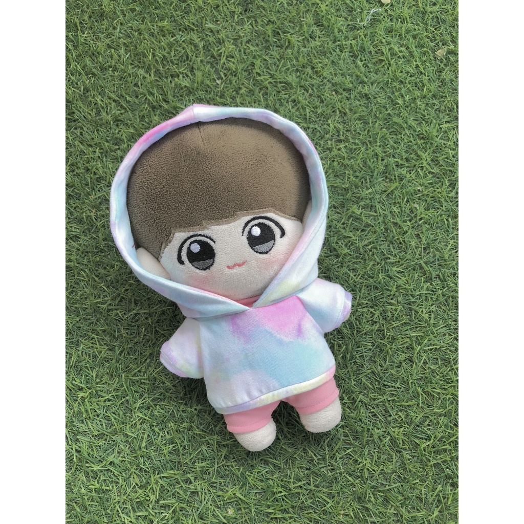 Hoodie loang màu pastel cho doll 20cm