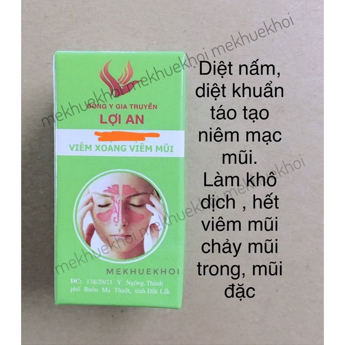 Tinh dầu bôi mũi Lợi An Tinh dầu lợi an - Thảo dược viêm xoang, viêm mũi lợi an hết sổ mũi xoang mũi